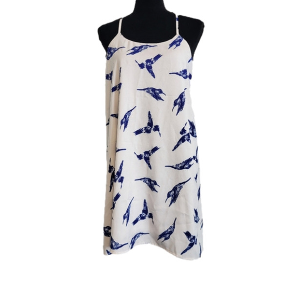 Love Riche Hummingbird Print Dress Size Medium - Picture 1 of 8